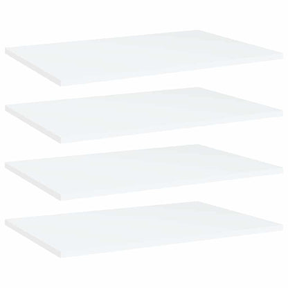 Bookshelf Boards 60x40x1.5 cm Engineered Wood 4 pcs White