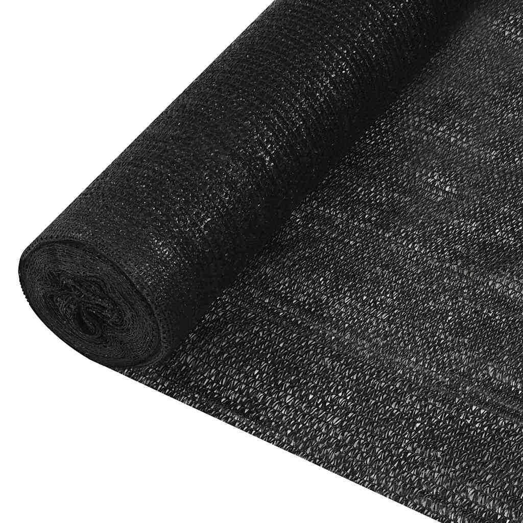 Privacy Net 1x25 m HDPE 195 g/m² 195 gsm Black 1.5 m