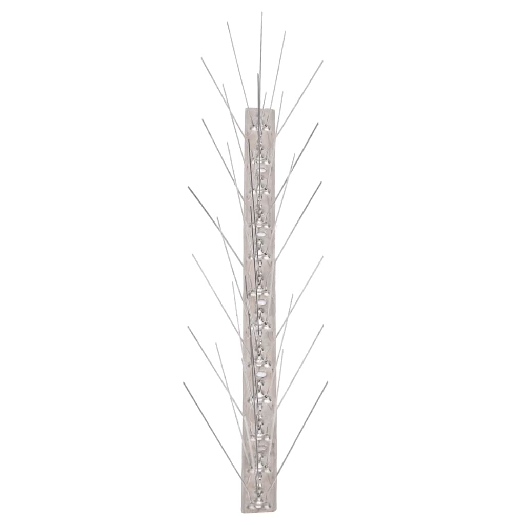 2-row Stainless Steel Bird & Pigeon Spikes Set of 6 20 m