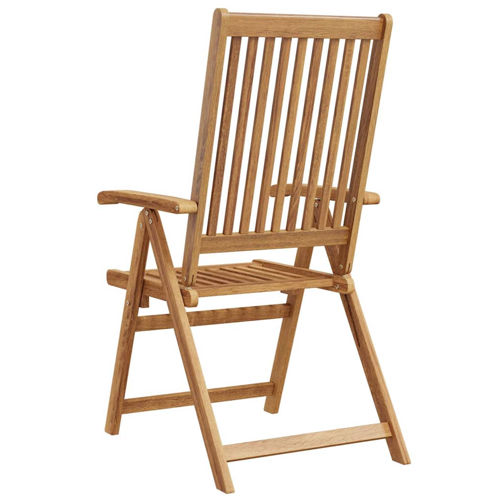 vidaXL Folding Chairs 4 pcs Solid Acacia Wood 5