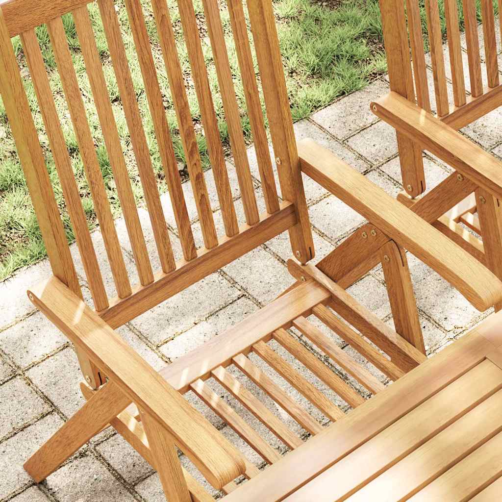 vidaXL Folding Chairs 6 pcs Solid Acacia Wood 4