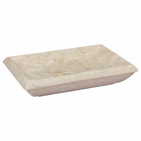 Sink 50x35x10 cm Marble Cream