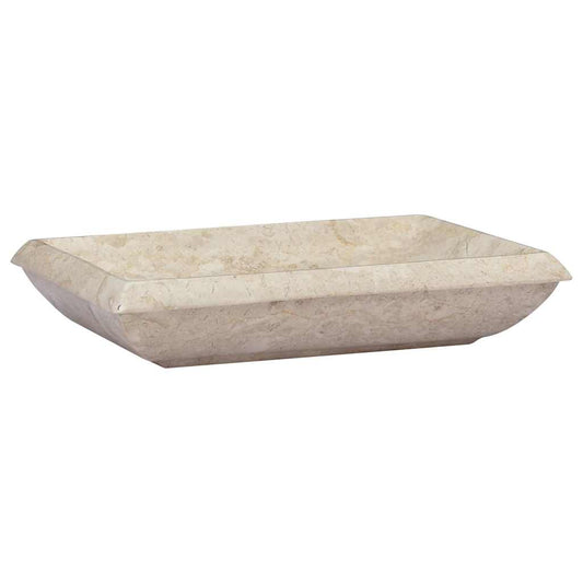 Sink 50x35x10 cm Marble Cream