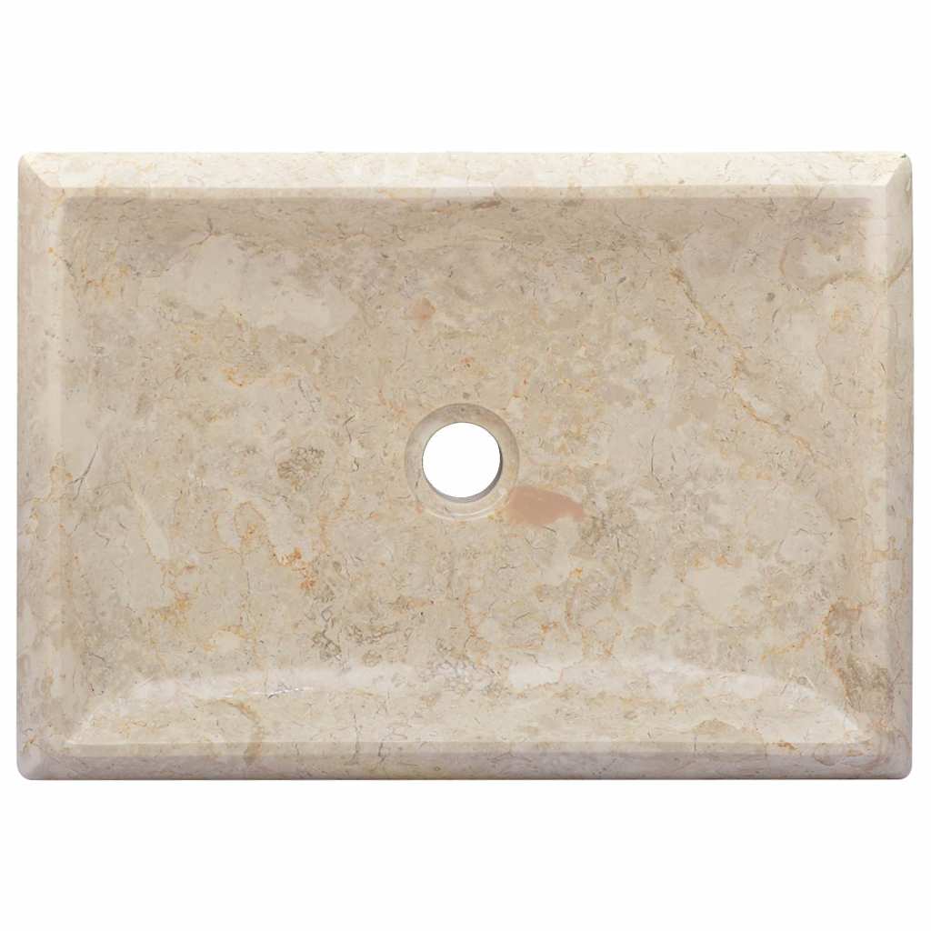 Sink 50x35x10 cm Marble Cream