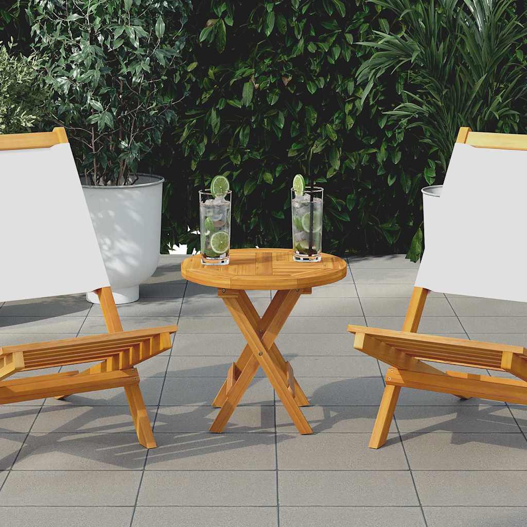 Table Top Solid Teak Wood 2,5 cm 40 cm 40 cm 40 cm Round
