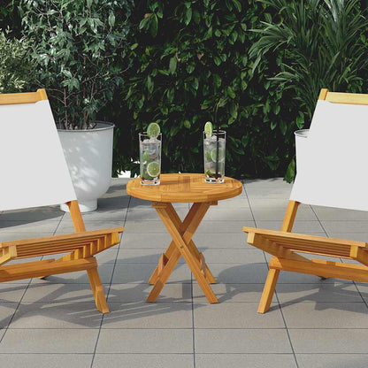 Table Top Solid Teak Wood 2,5 cm 40 cm 40 cm 40 cm Round