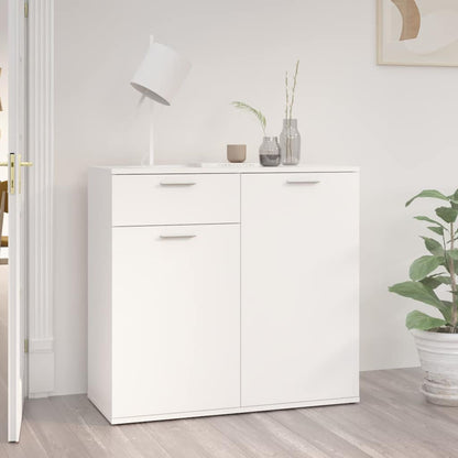 Sideboard 80x36x75 cm Engineered Wood White 80 cm