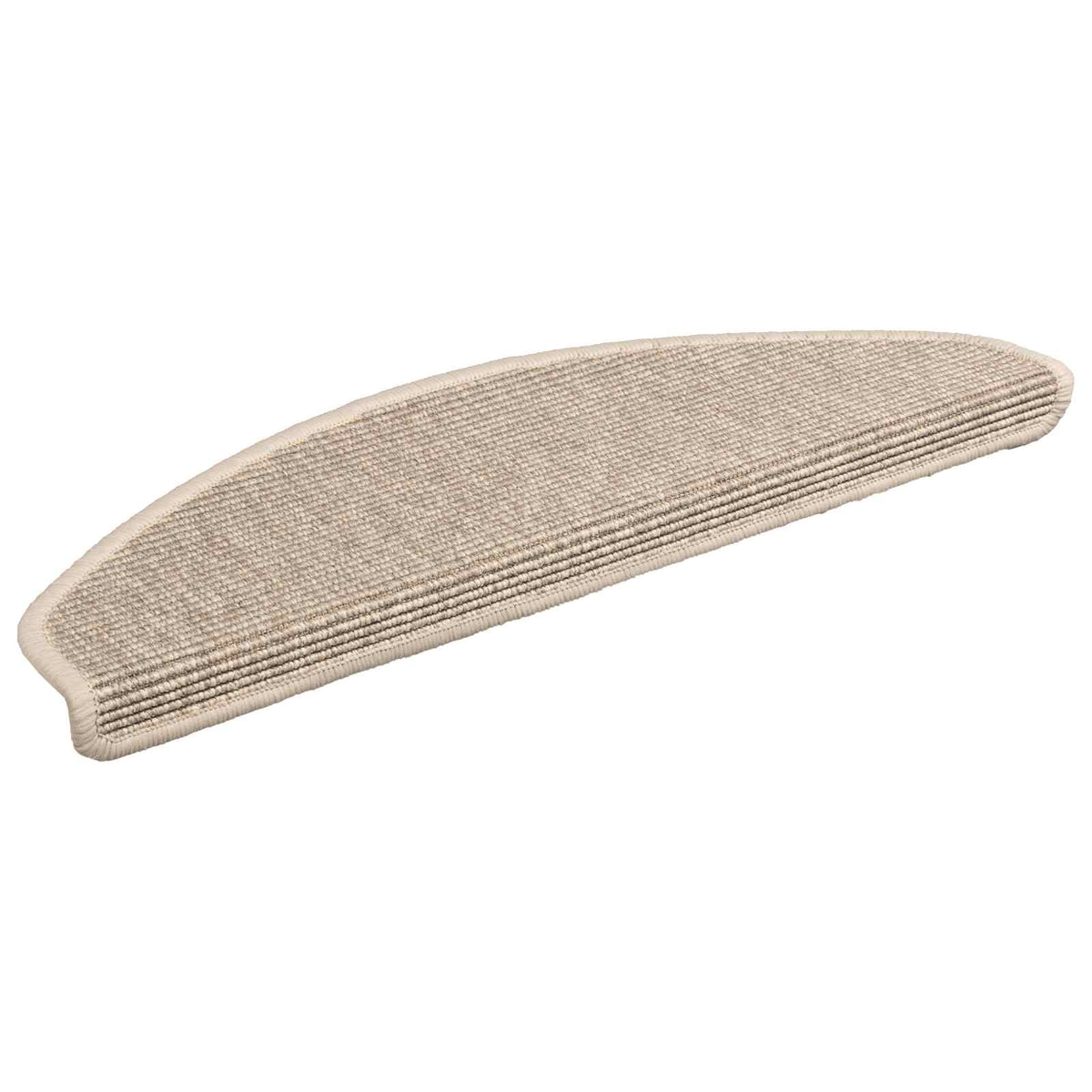 Stair Mats 15 pcs 65x21x4 cm Half Round Large Light beige