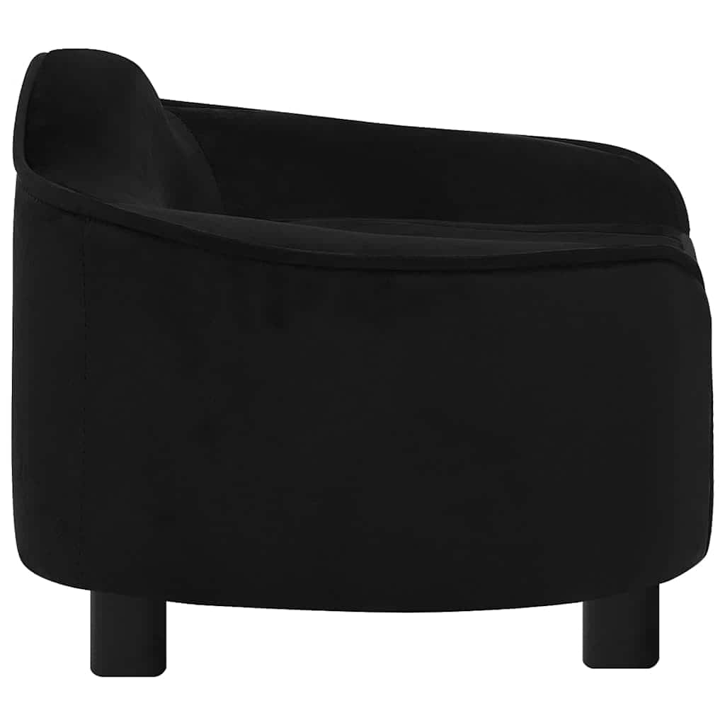 Dog Sofa 67x47x36 cm Plush Black