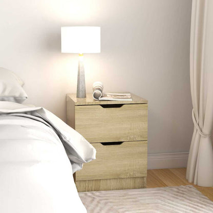 Bedside Cabinet 40x40x50 cm Engineered Wood Sonoma oak 1