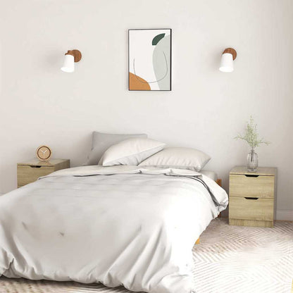 Bedside Cabinet 40x40x50 cm Engineered Wood Sonoma oak 2