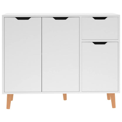 Sideboard 90x30x72 cm Engineered Wood White