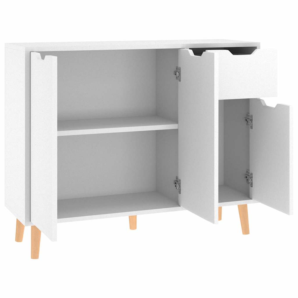 Sideboard 90x30x72 cm Engineered Wood White