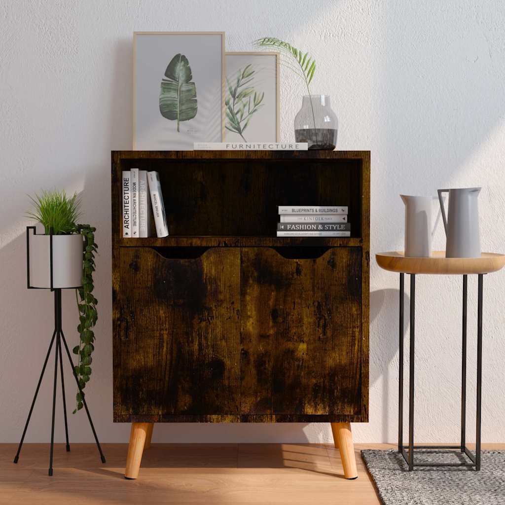 Sideboard 60x30x72 cm Engineered Wood Smoked oak