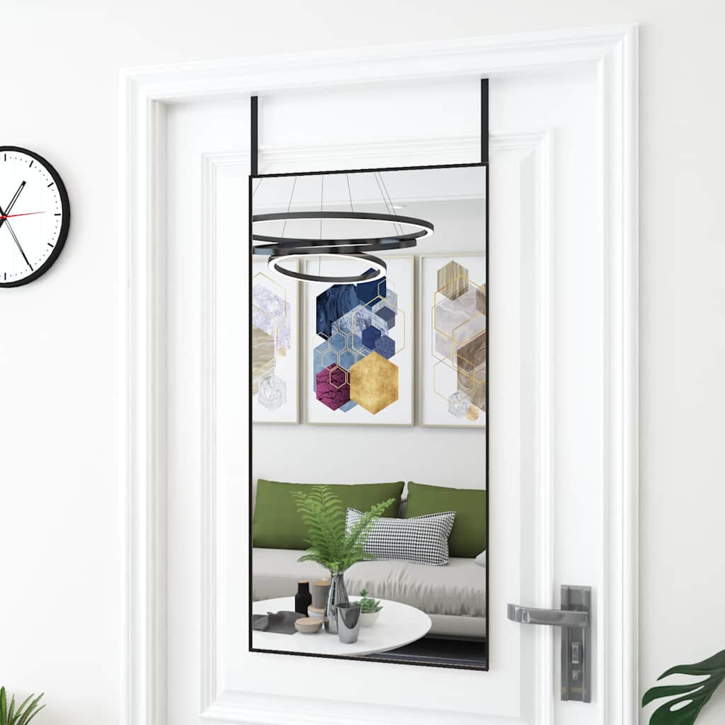 Door Mirror Glass and Aluminium 50 cm