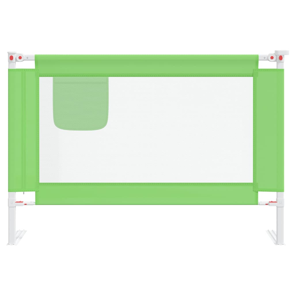 vidaXL Toddler Safety Bed Rail Green 100x25 cm Fabric 3