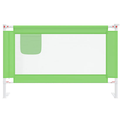 vidaXL Toddler Safety Bed Rail Green 120x25 cm Fabric 3