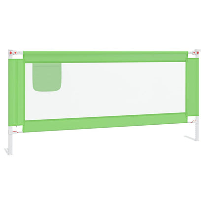 vidaXL Toddler Safety Bed Rail Green 200x25 cm Fabric 2