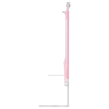 vidaXL Toddler Safety Bed Rail Pink 100x25 cm Fabric 4