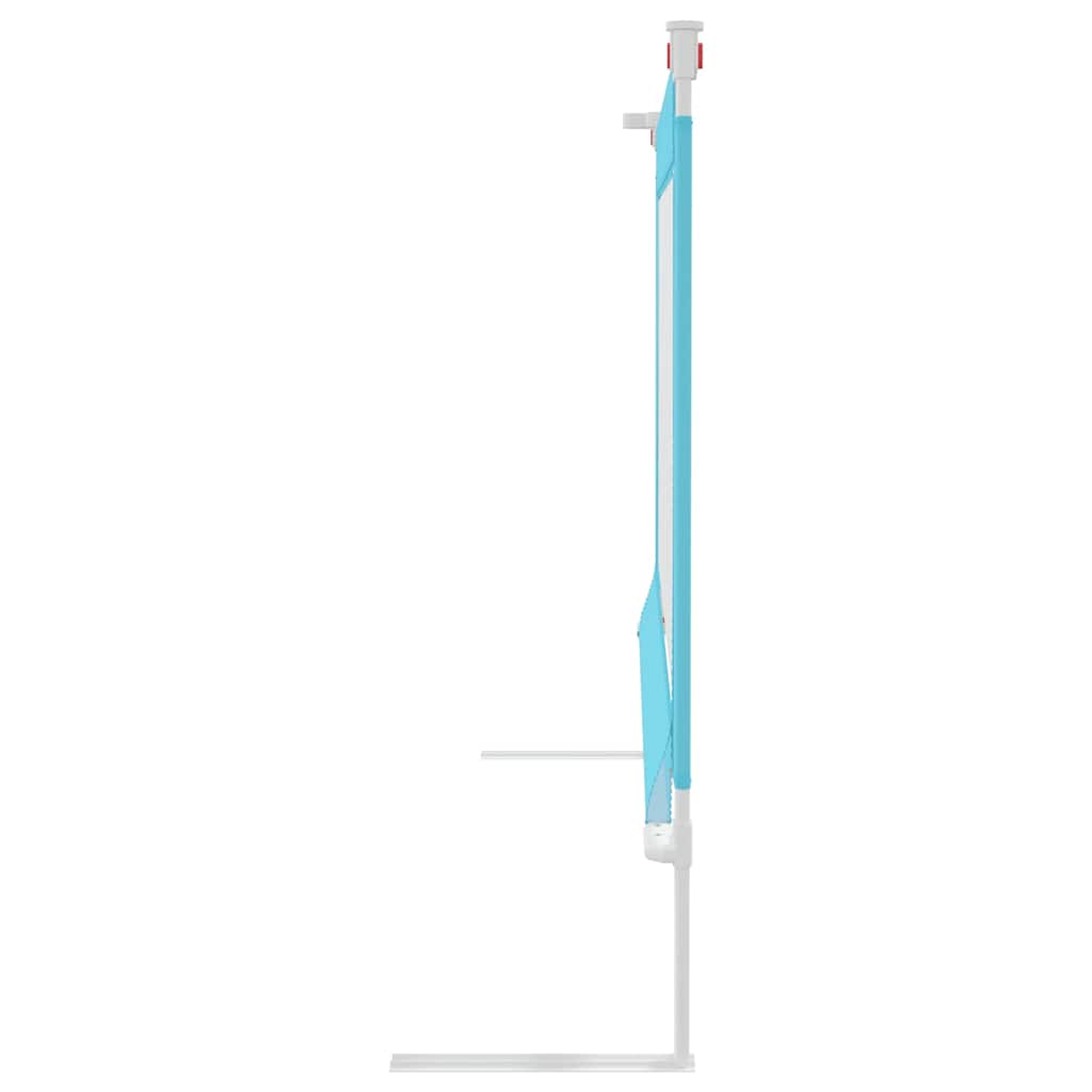 vidaXL Toddler Safety Bed Rail Blue 120x25 cm Fabric 4
