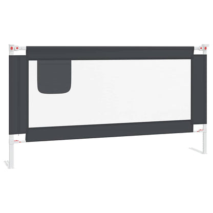 vidaXL Toddler Safety Bed Rail Dark Grey 160x25 cm Fabric 2