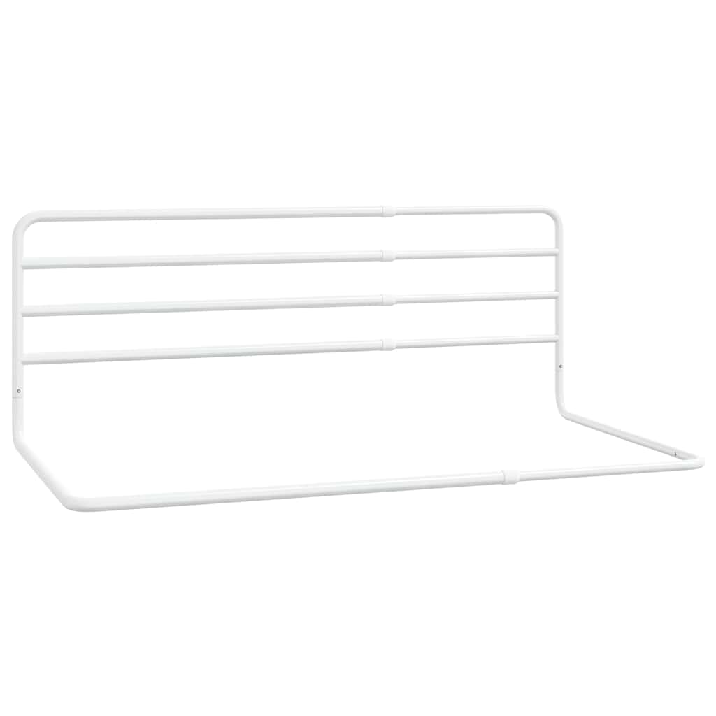 vidaXL Toddler Safety Bed Rail White (76-137)x55 cm Iron 2
