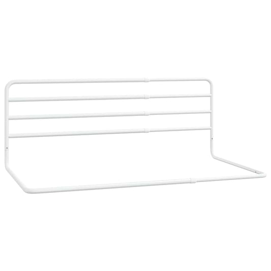 vidaXL Toddler Safety Bed Rail White (76-137)x55 cm Iron 2