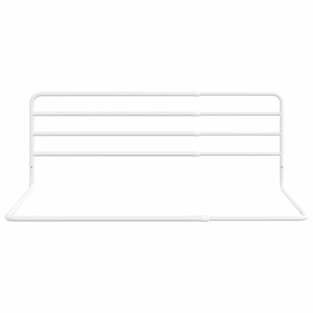 vidaXL Toddler Safety Bed Rail White (76-137)x55 cm Iron 3