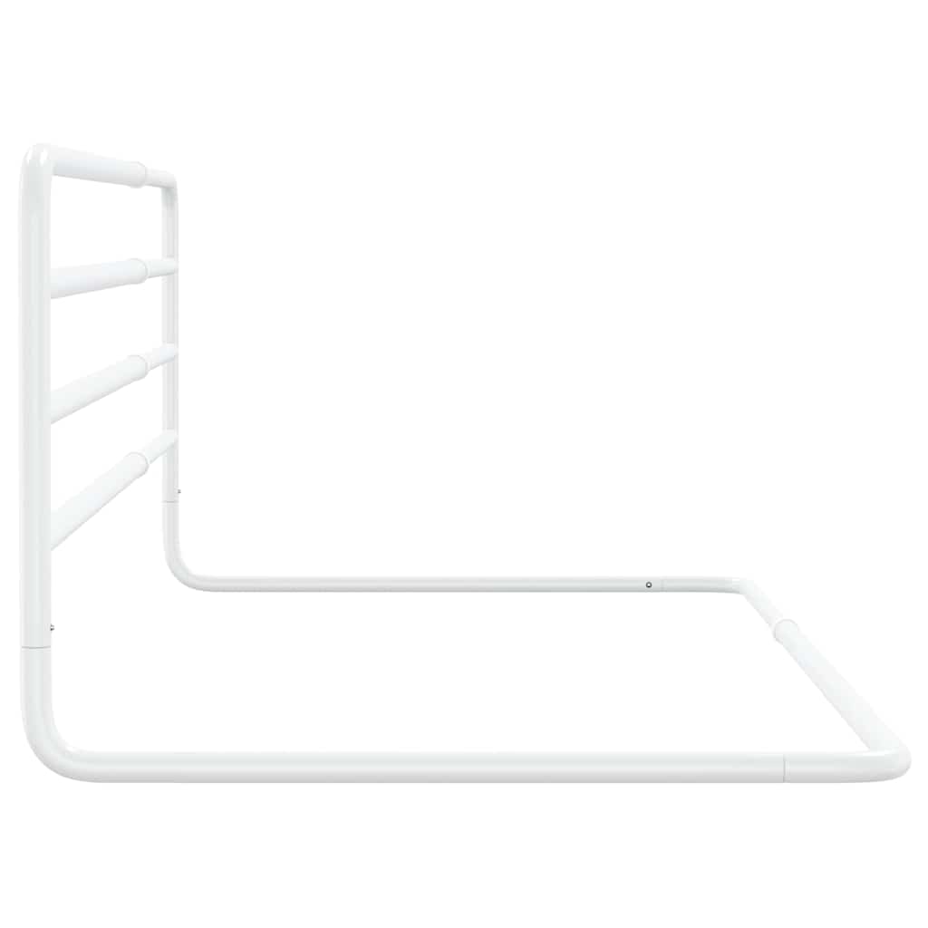 vidaXL Toddler Safety Bed Rail White (76-137)x55 cm Iron 4