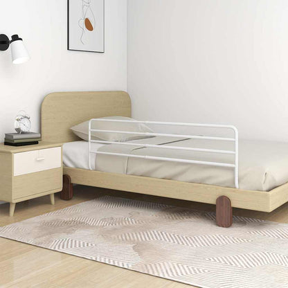 vidaXL Toddler Safety Bed Rail White (76-137)x55 cm Iron 1