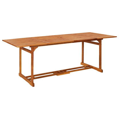 vidaXL Dining Table | Natural Wood | Solid acacia wood with an oil finish 1