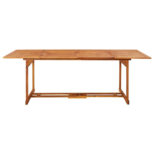 vidaXL Dining Table | Natural Wood | Solid acacia wood with an oil finish 2