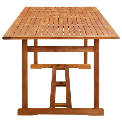 vidaXL Dining Table | Natural Wood | Solid acacia wood with an oil finish 3