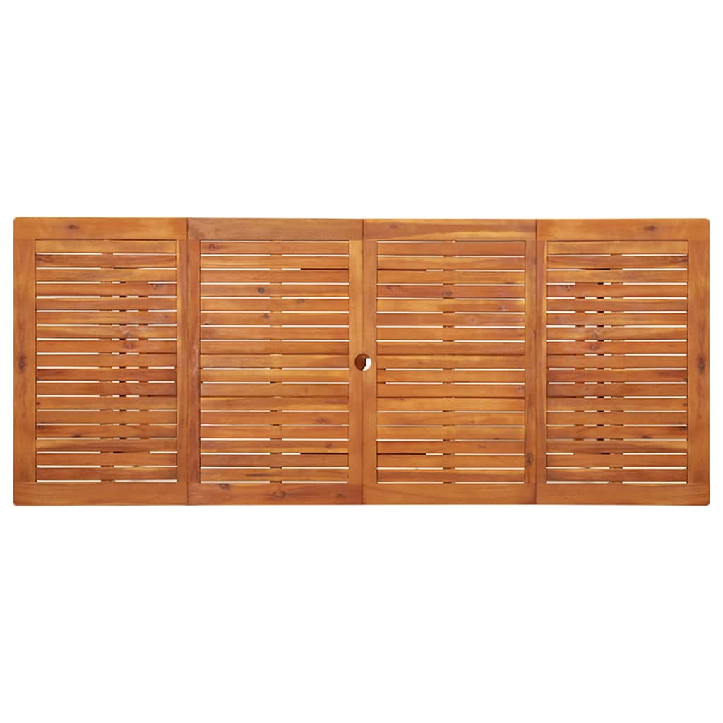 vidaXL Dining Table | Natural Wood | Solid acacia wood with an oil finish 4