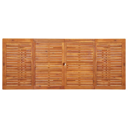 vidaXL Dining Table | Natural Wood | Solid acacia wood with an oil finish 4