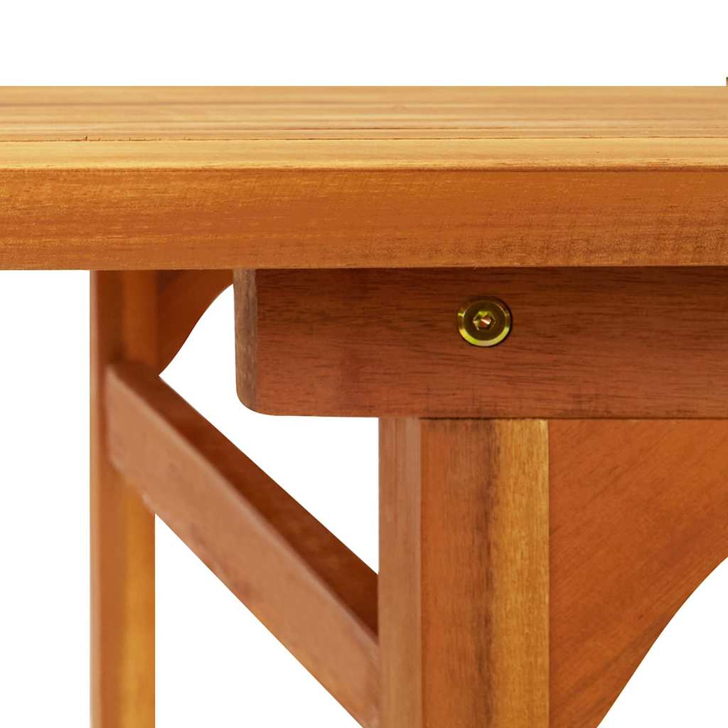 vidaXL Dining Table | Natural Wood | Solid acacia wood with an oil finish 5
