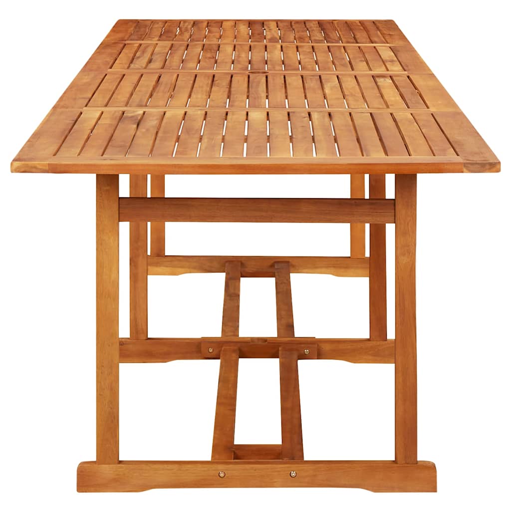 315947 vidaXL Garden Dining Table 280x90x75 cm Solid Acacia Wood 3