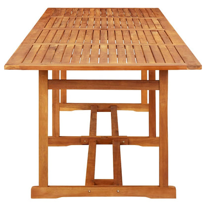 315947 vidaXL Garden Dining Table 280x90x75 cm Solid Acacia Wood 3