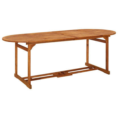 vidaXL Dining Table | Natural wood | Solid acacia wood | Large | Durable 1