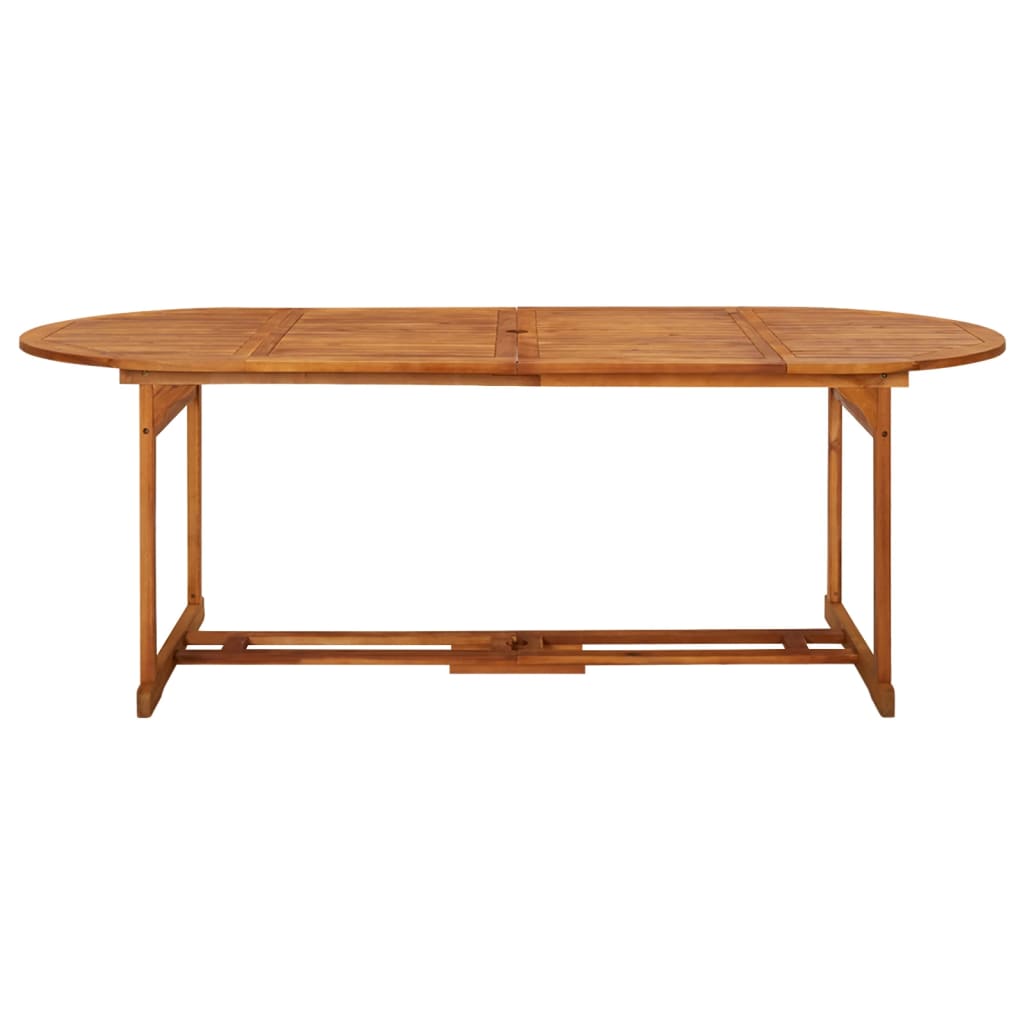 vidaXL Dining Table | Natural wood | Solid acacia wood | Large | Durable 2