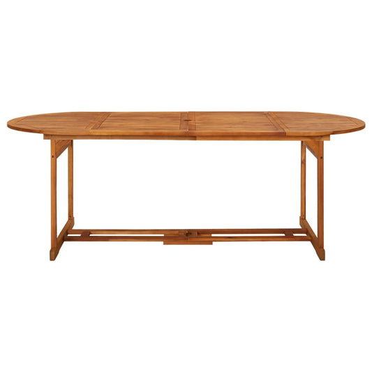vidaXL Dining Table | Natural wood | Solid acacia wood | Large | Durable 2