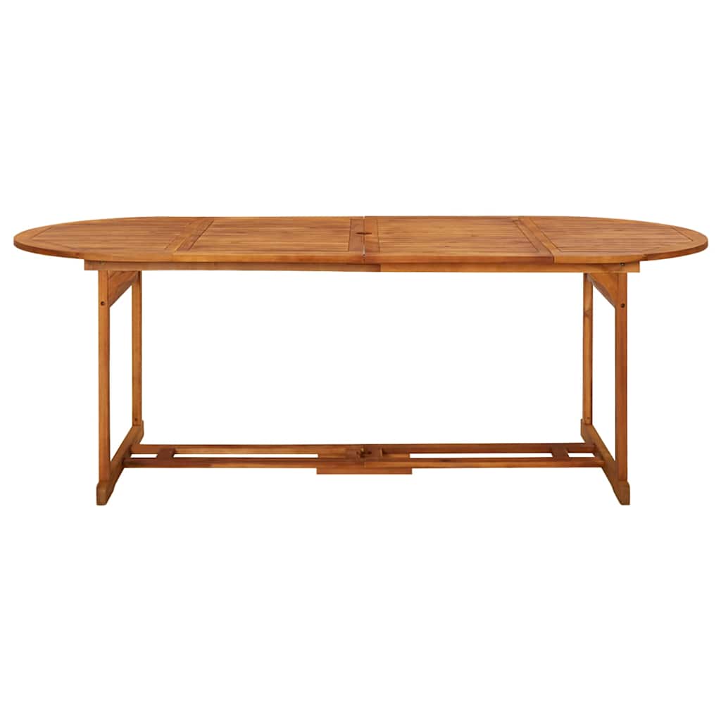 Garden Dining Table Solid Acacia Wood 220 x 90 x 75 cm
