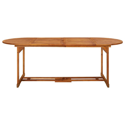 Garden Dining Table Solid Acacia Wood 220 x 90 x 75 cm