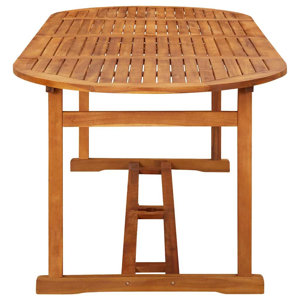vidaXL Dining Table | Natural wood | Solid acacia wood | Large | Durable 3