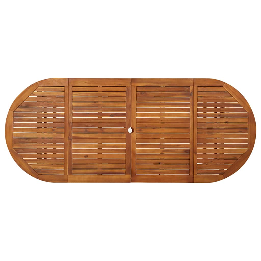 vidaXL Dining Table | Natural wood | Solid acacia wood | Large | Durable 4