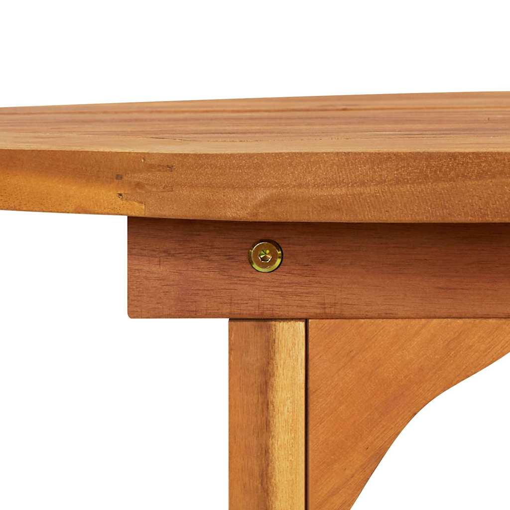 vidaXL Dining Table | Natural wood | Solid acacia wood | Large | Durable 5