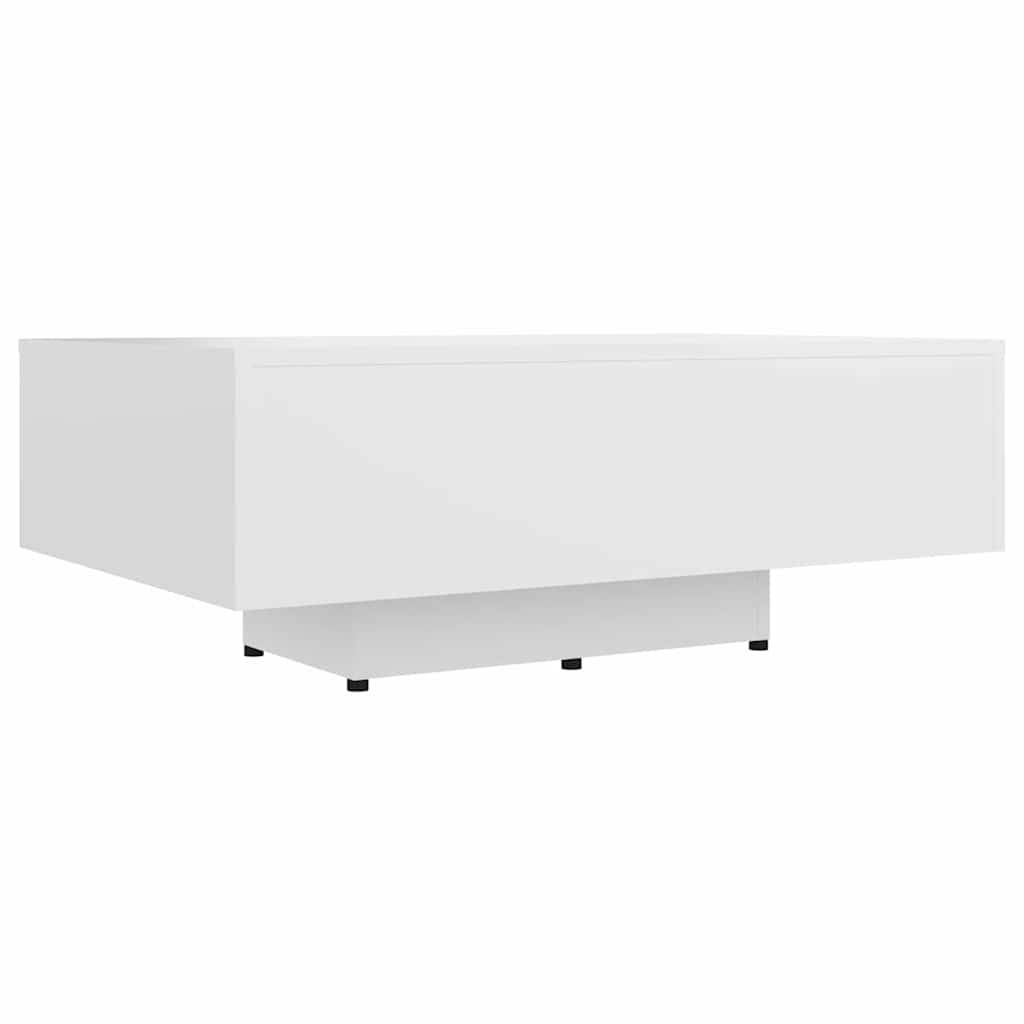 Coffee Table Engineered Wood Depth 55 cm White 85 cm