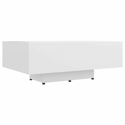 Coffee Table Engineered Wood Depth 55 cm White 85 cm