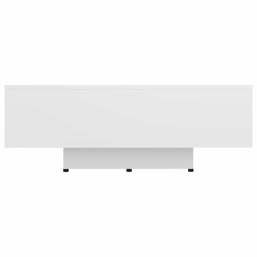 Coffee Table Engineered Wood Depth 55 cm White 85 cm