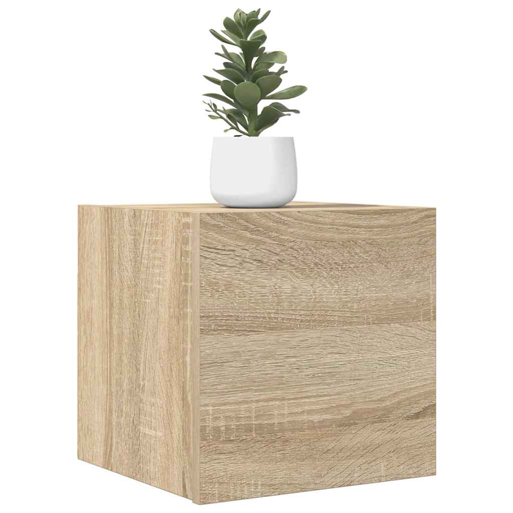 Wall-mounted TV Cabinet Set 30.5x30x30 cm 4 pcs Sonoma oak